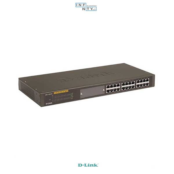 R1024r سوئیچ 24 پورت POE دی-لینک D-LINK مدل DES-1024R PLUS - اینفینیتی نتورک