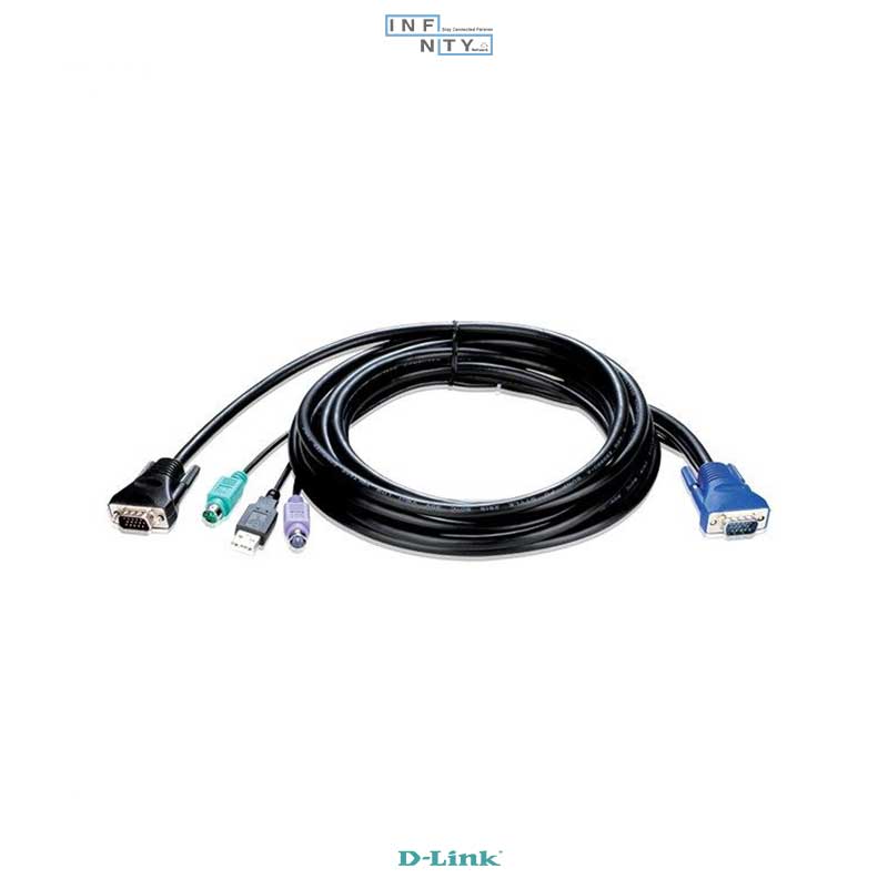 کابل KVM دی لینک D-LINK مدل KVM-403 به طول 5 متر